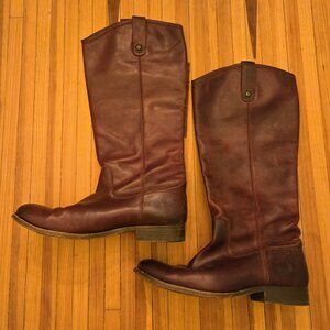 Frye #77167 Melissa Button Leather Equestrian Riding Biker Womens Boots Size 10